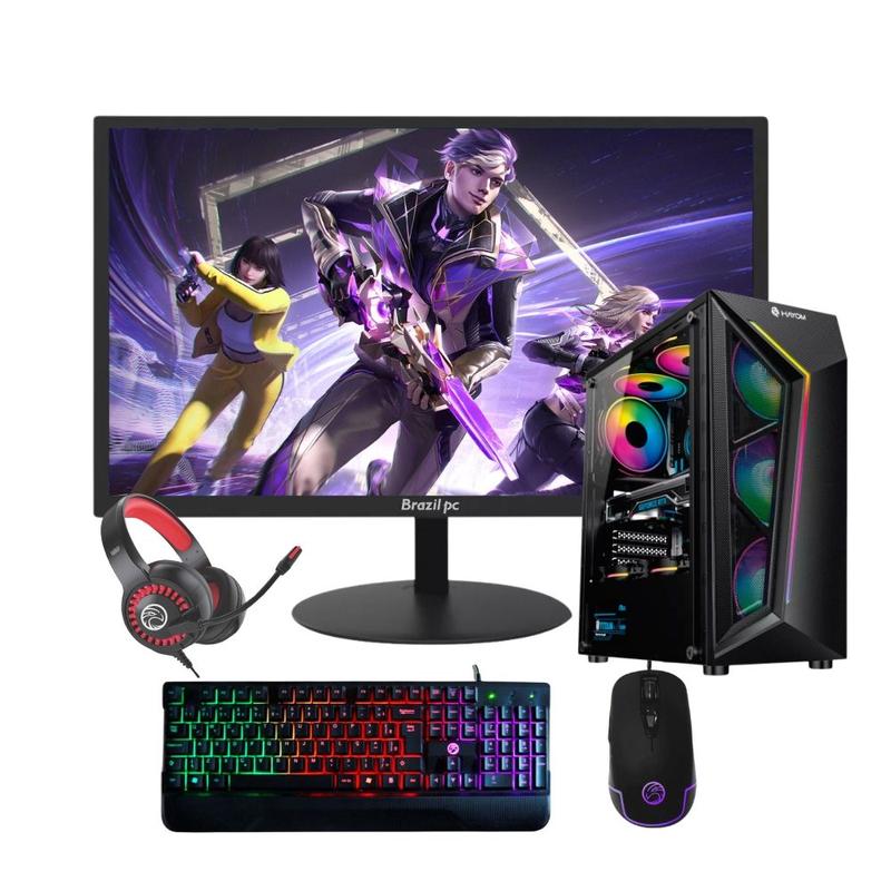Computador Gamer Ryzen 5 3400G 16gb DDR4 1tb Nvme Monitor 20